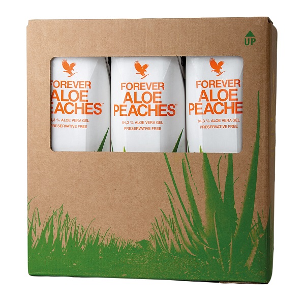 Forever Aloe Peaches Tri-Pack – Αλόη Βέρα Χυμός με Ροδάκινο
